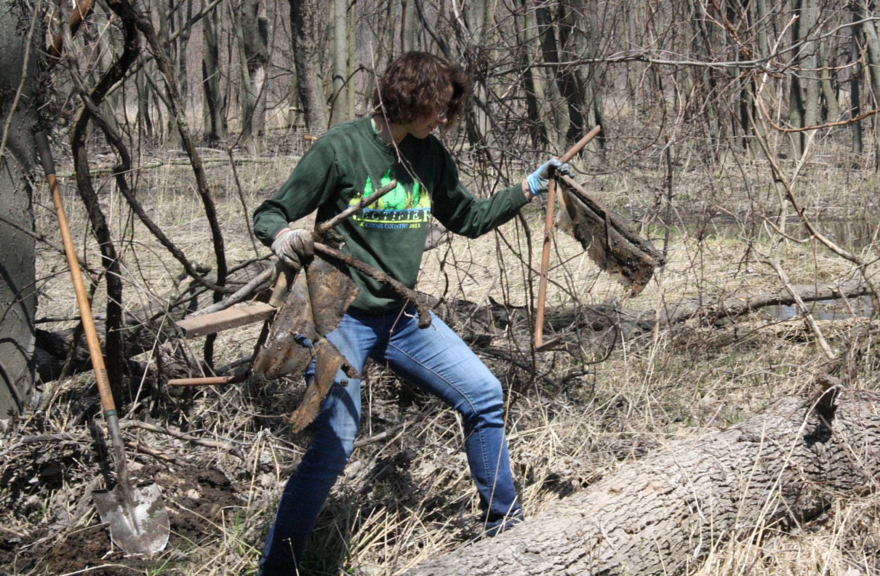 Volunteers clean up everything from toilets to wood-fired cook stoves from river banks